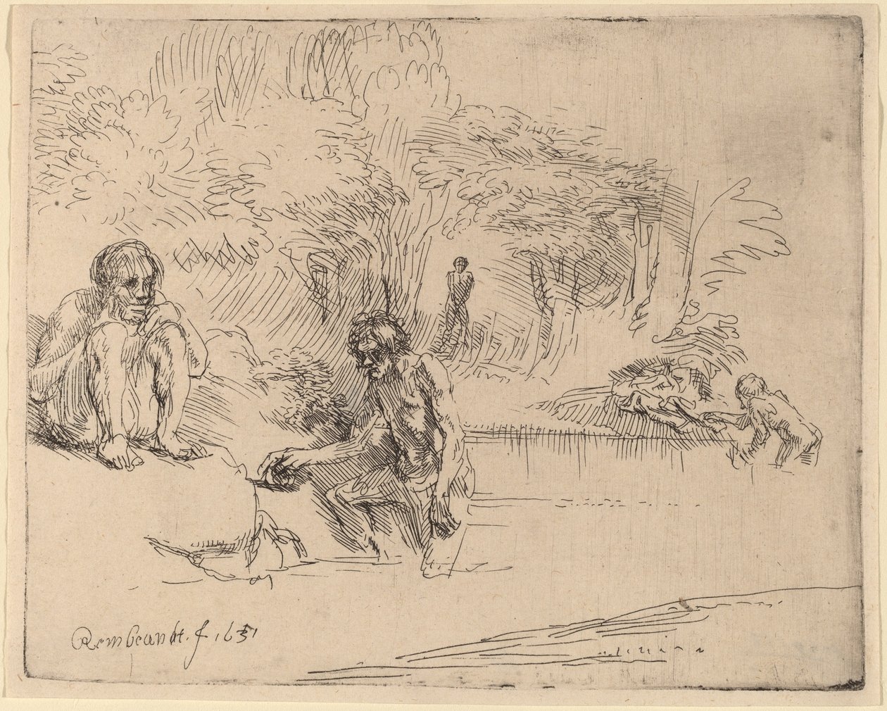 The Bathers od Rembrandt van Rijn