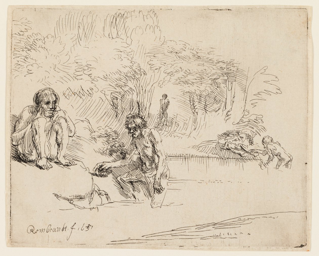 The Bathers od Rembrandt van Rijn