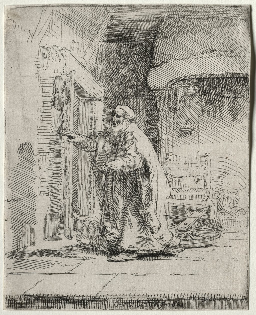 The Blindness of Tobit: The Larger Plate, 1651. od Rembrandt van Rijn