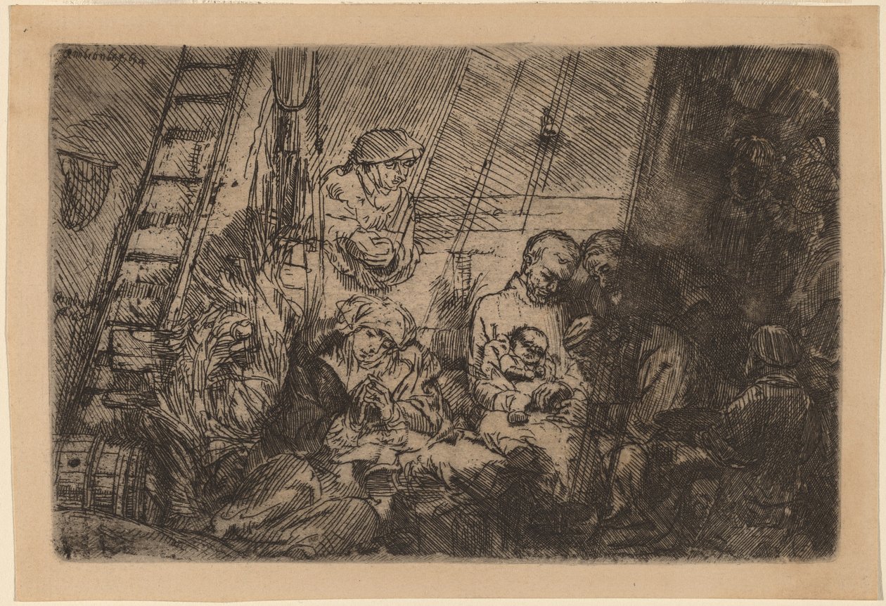 Obřízka ve stáji od Rembrandt van Rijn
