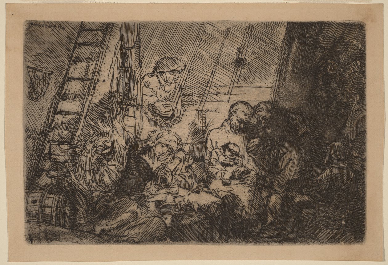 Obřízka ve stáji od Rembrandt van Rijn