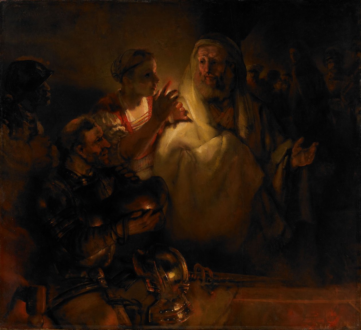 Zapření svatého Petra, 1660 od Rembrandt van Rijn