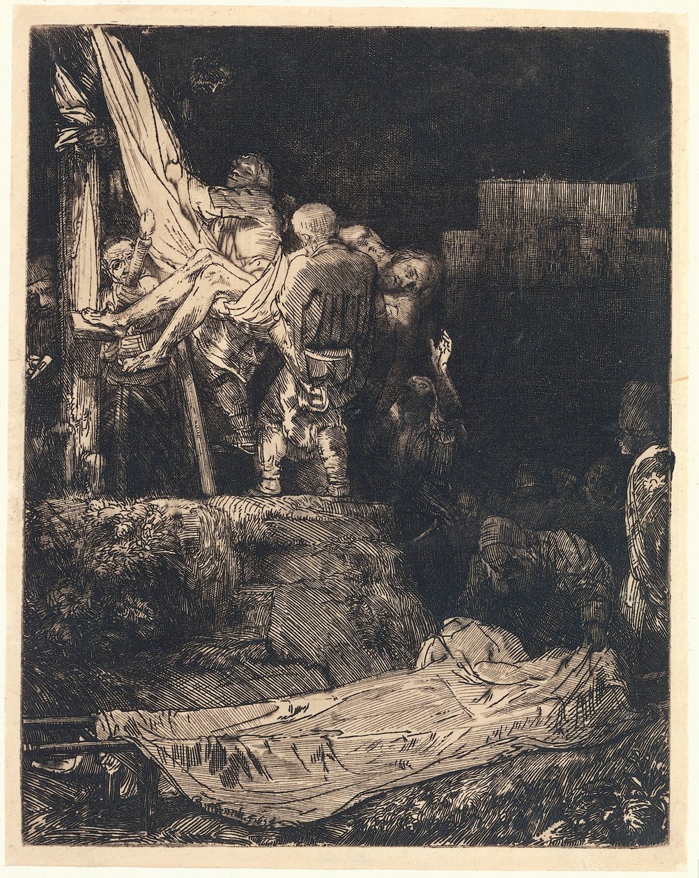 Sestup z kříže za svitu pochodně Sestup z kříže za svitu pochodní od Rembrandt van Rijn