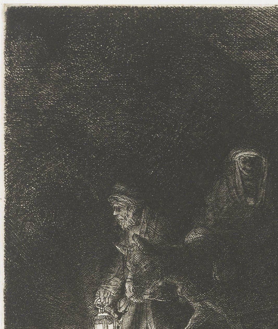 Útěk do Egypta Let do Egypta: noční kousek od Rembrandt van Rijn