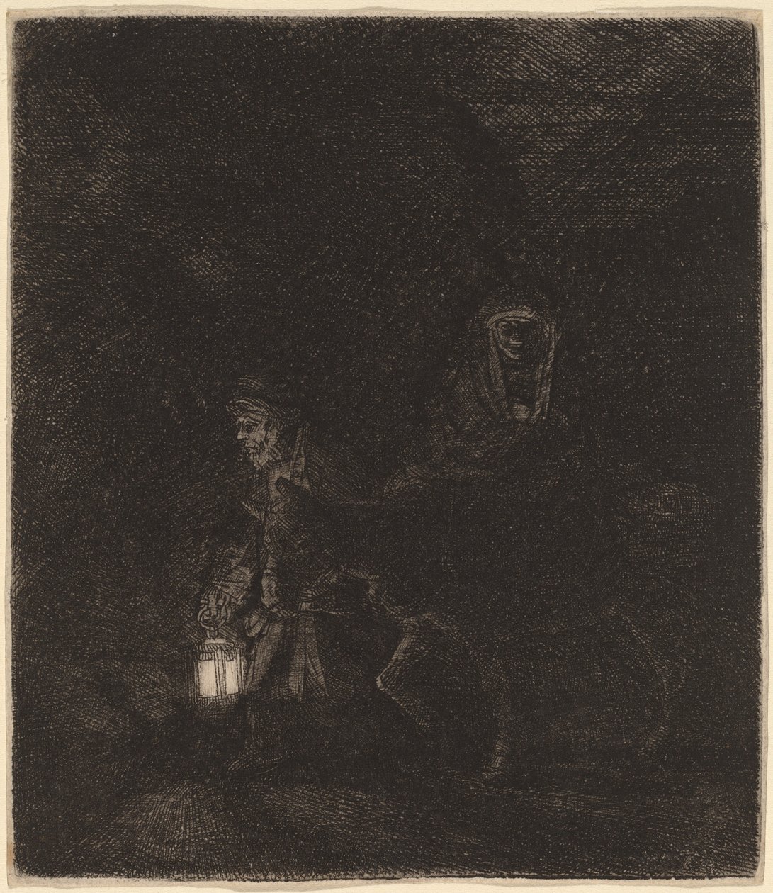 Útěk do Egypta od Rembrandt van Rijn