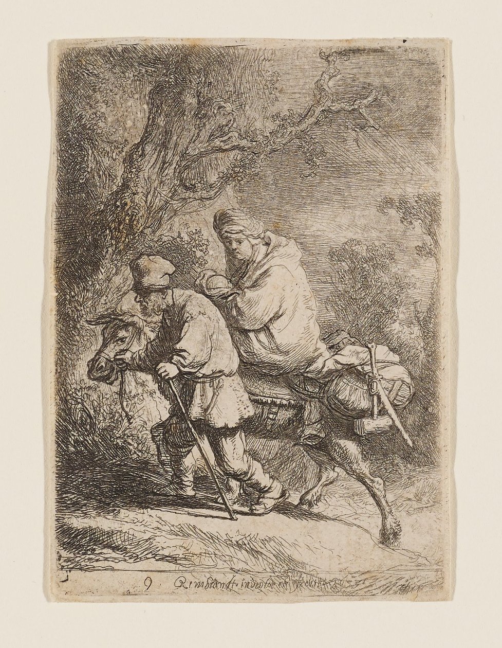 Útěk do Egypta od Rembrandt van Rijn
