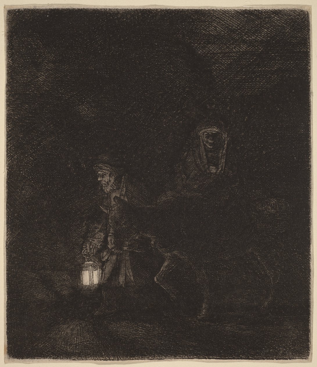 Útěk do Egypta od Rembrandt van Rijn