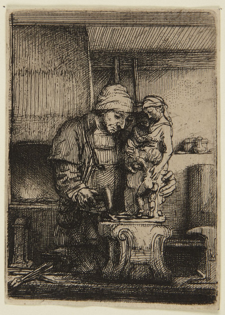 Zlatník  (Hind 285, stav I) od Rembrandt van Rijn
