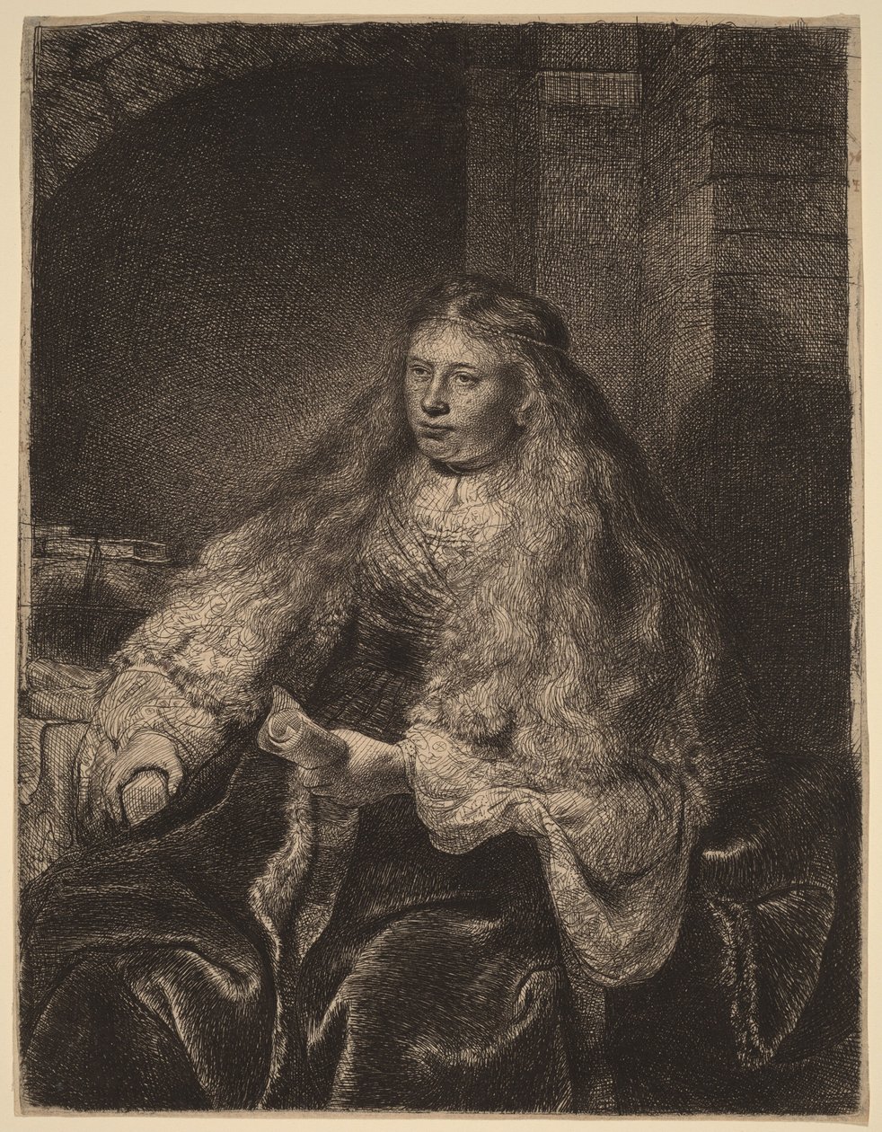 Velká židovská nevěsta od Rembrandt van Rijn