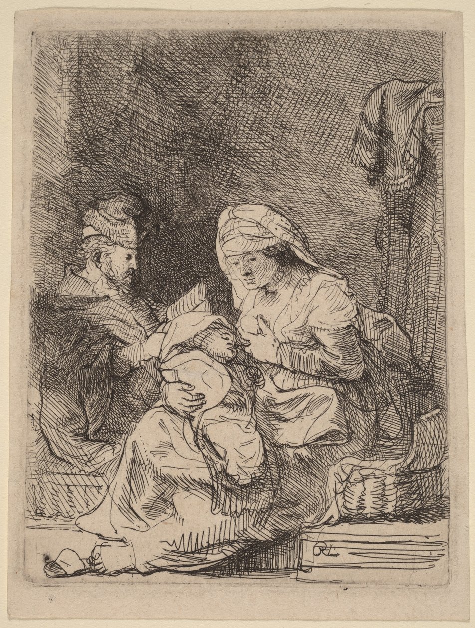 Svatá rodina od Rembrandt van Rijn