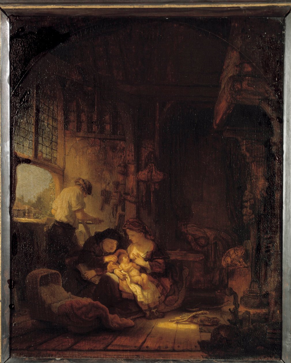 Obraz Svatá rodina od Harmenszoona van Rijna dit Rembrandta (1606-1669) od Rembrandt van Rijn