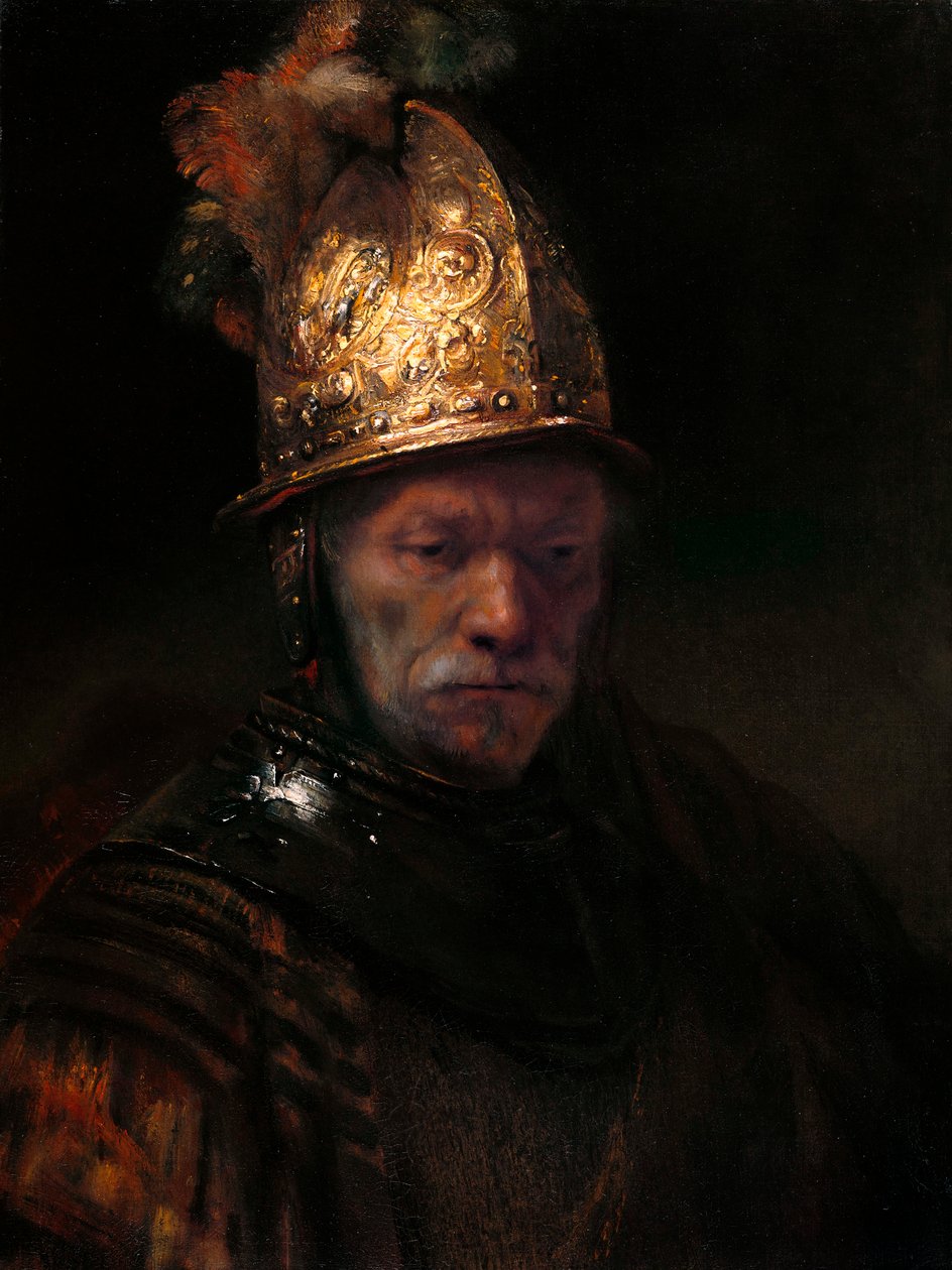 Muž se zlatou přilbou, c. 1650 od Rembrandt van Rijn