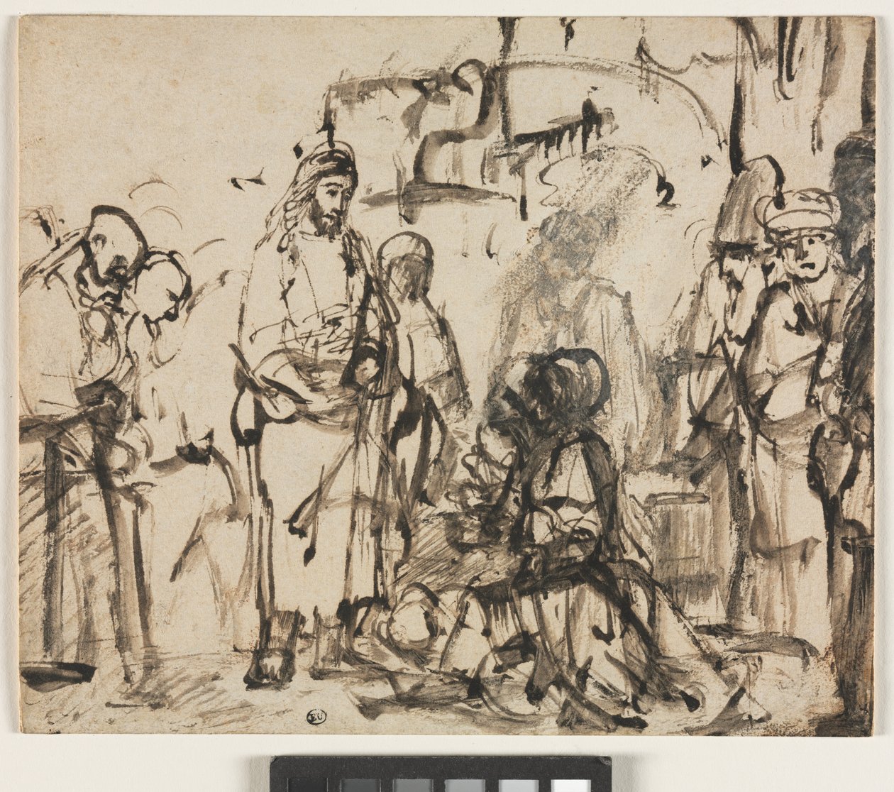 Setkání Krista s Martou a Marií po smrti Lazara, c.1662-65 od Rembrandt van Rijn