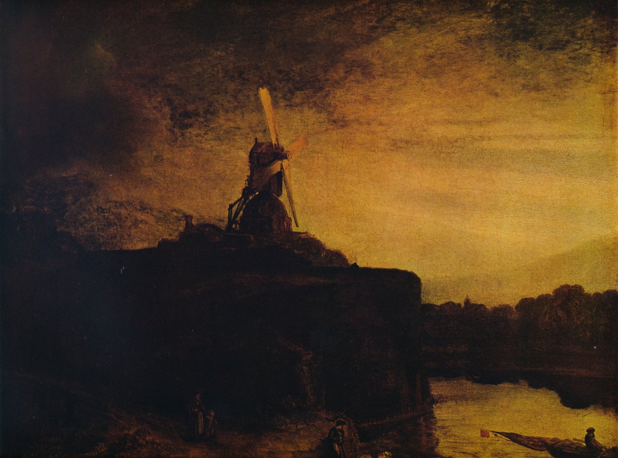 Mlýn, 1645-1648 od Rembrandt van Rijn