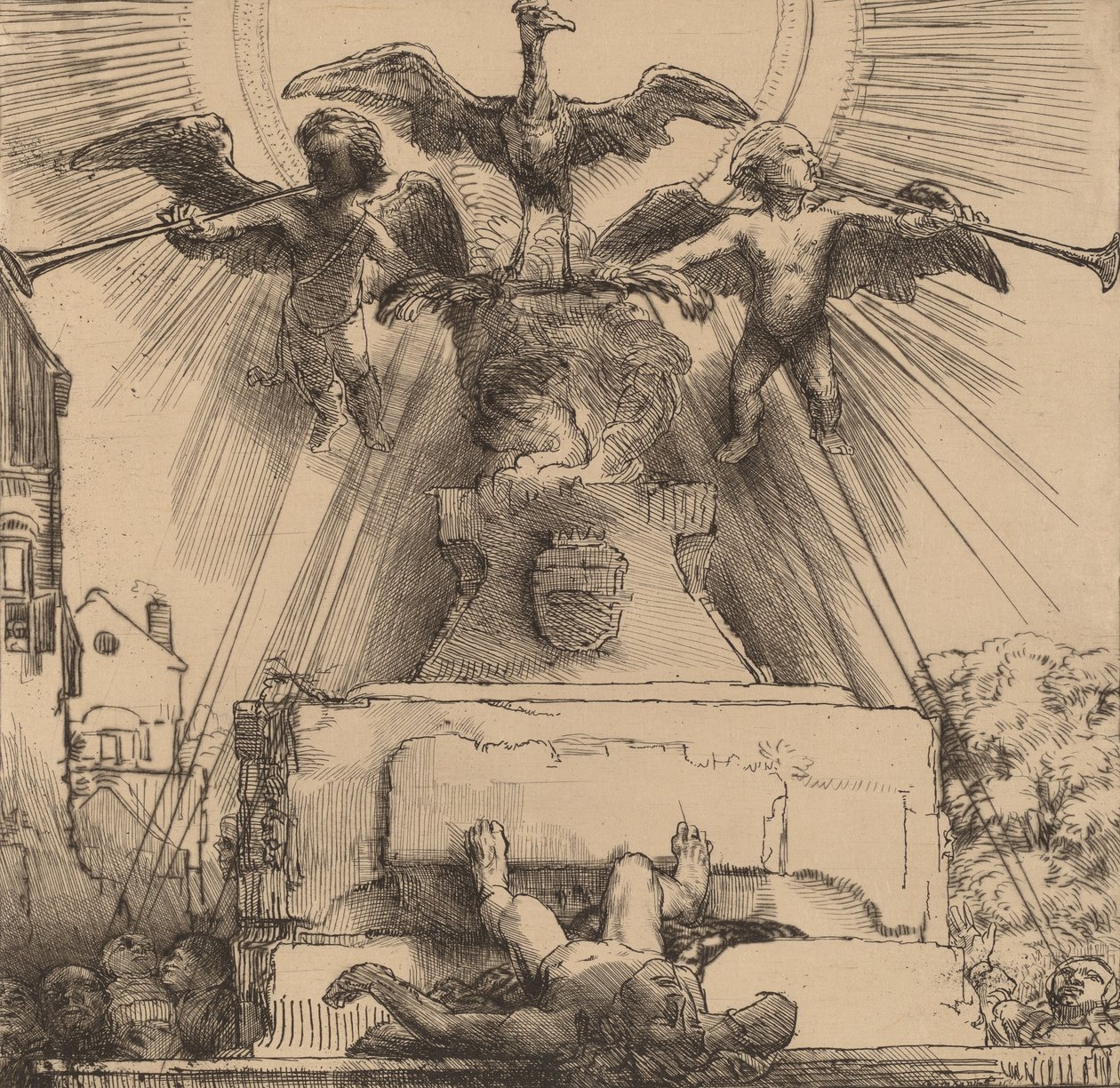 Fénix nebo svržená socha, 1658. od Rembrandt van Rijn