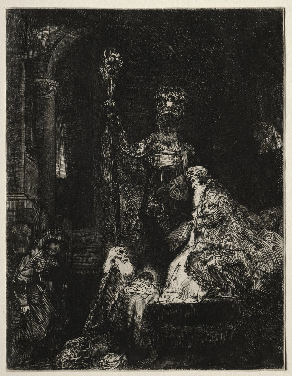 Prezentace v chrámu od Rembrandt van Rijn