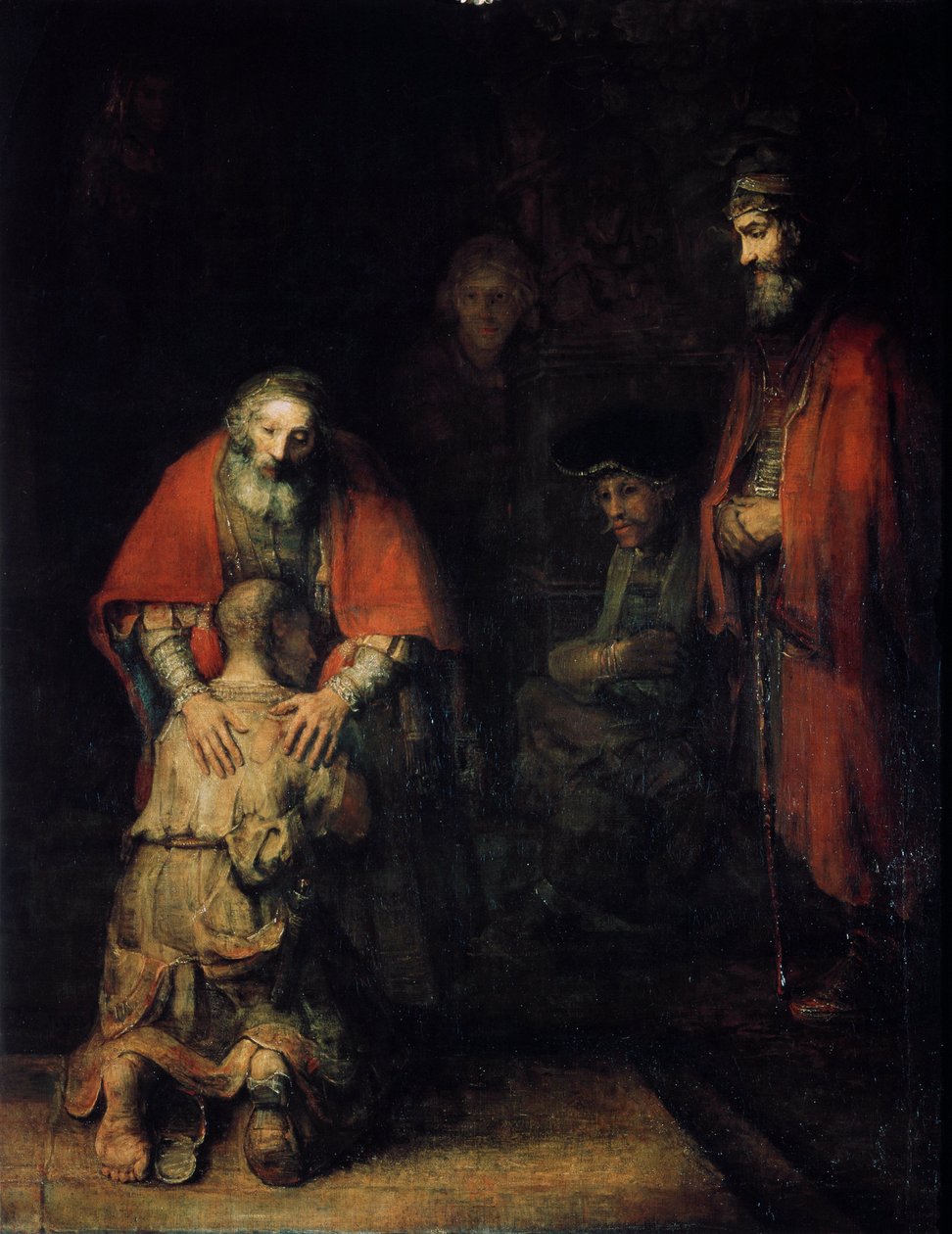 Návrat marnotratného syna, c1668 od Rembrandt van Rijn