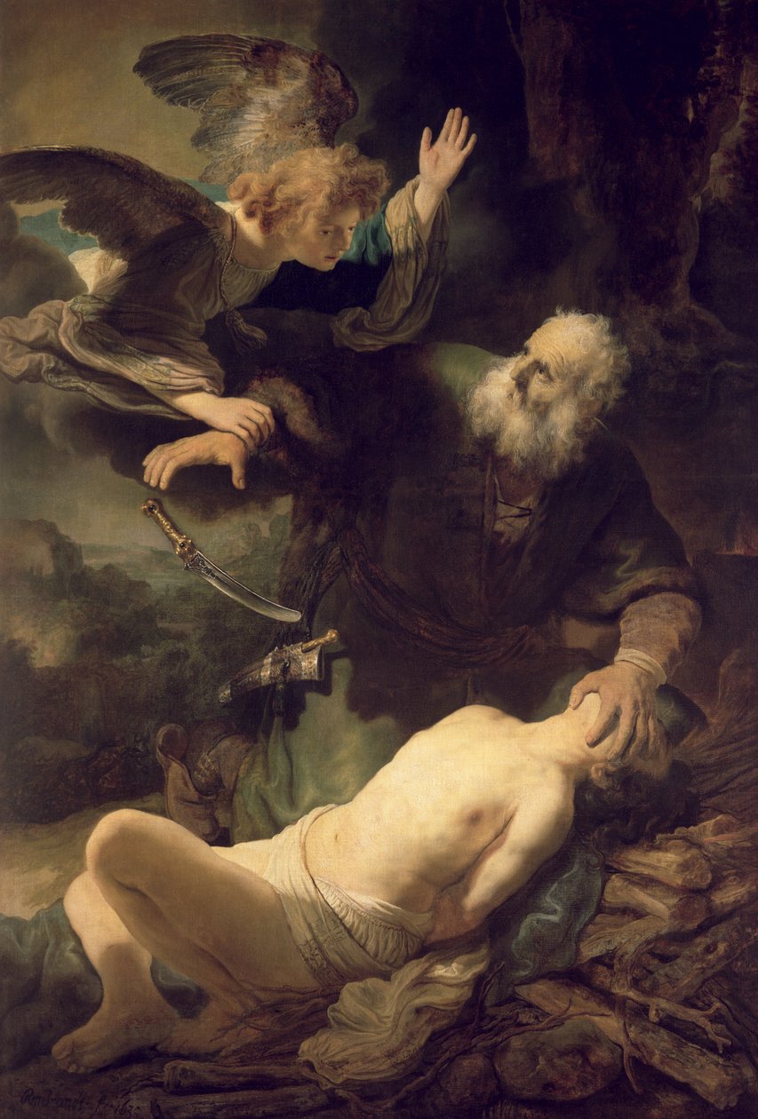 Abrahamova oběť, 1635 od Rembrandt van Rijn