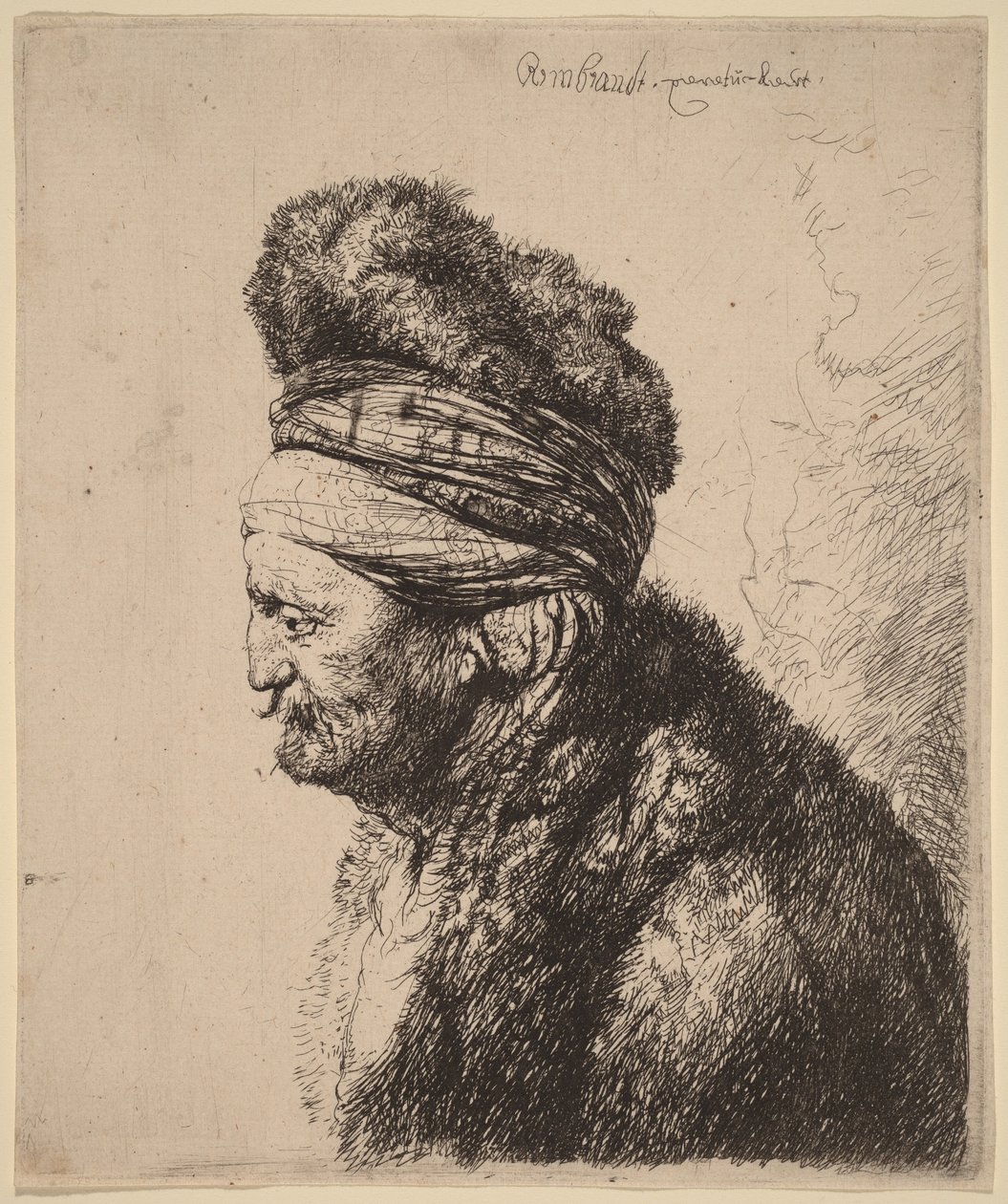 Druhá orientální hlava od Rembrandt van Rijn