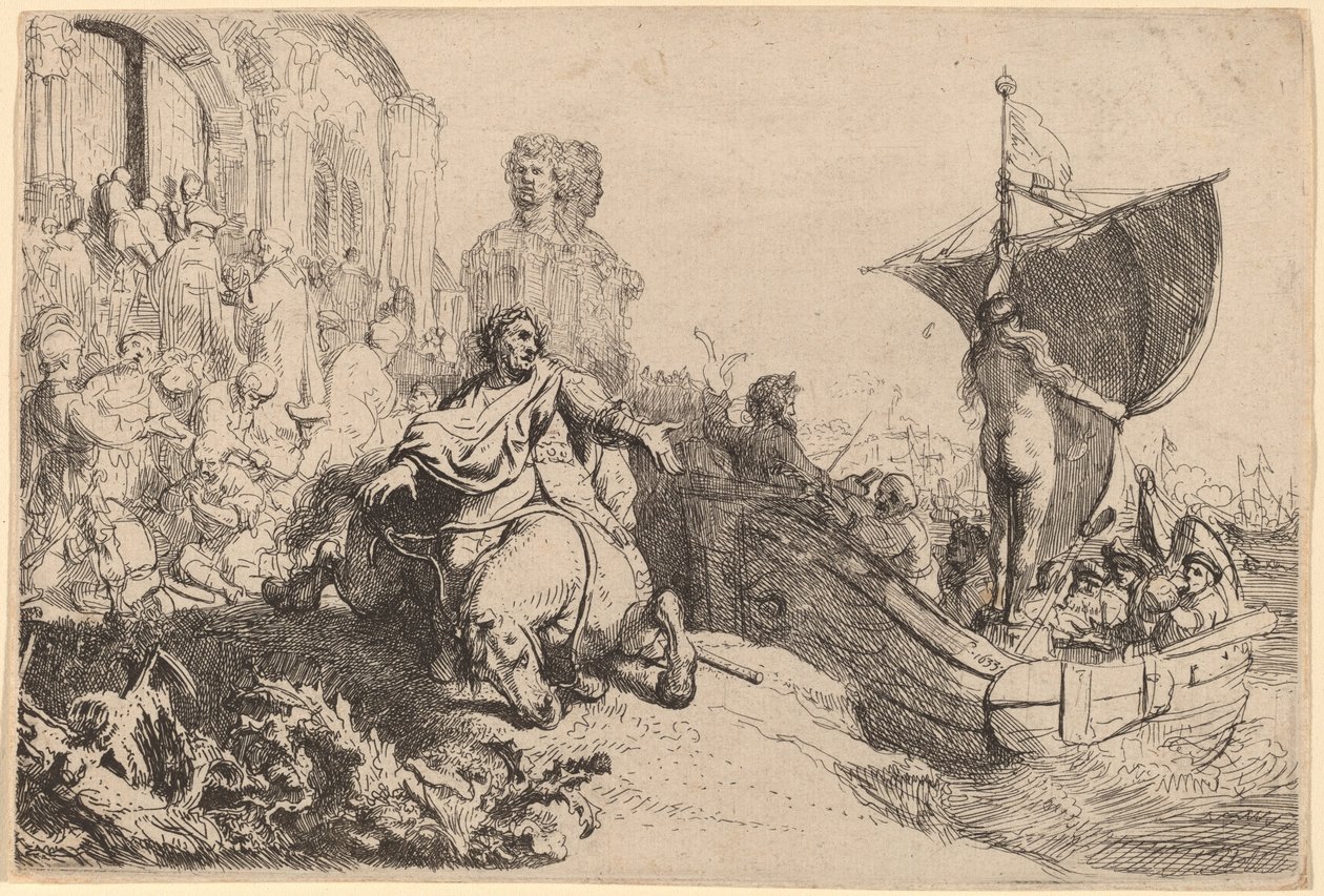 Loď štěstí od Rembrandt van Rijn