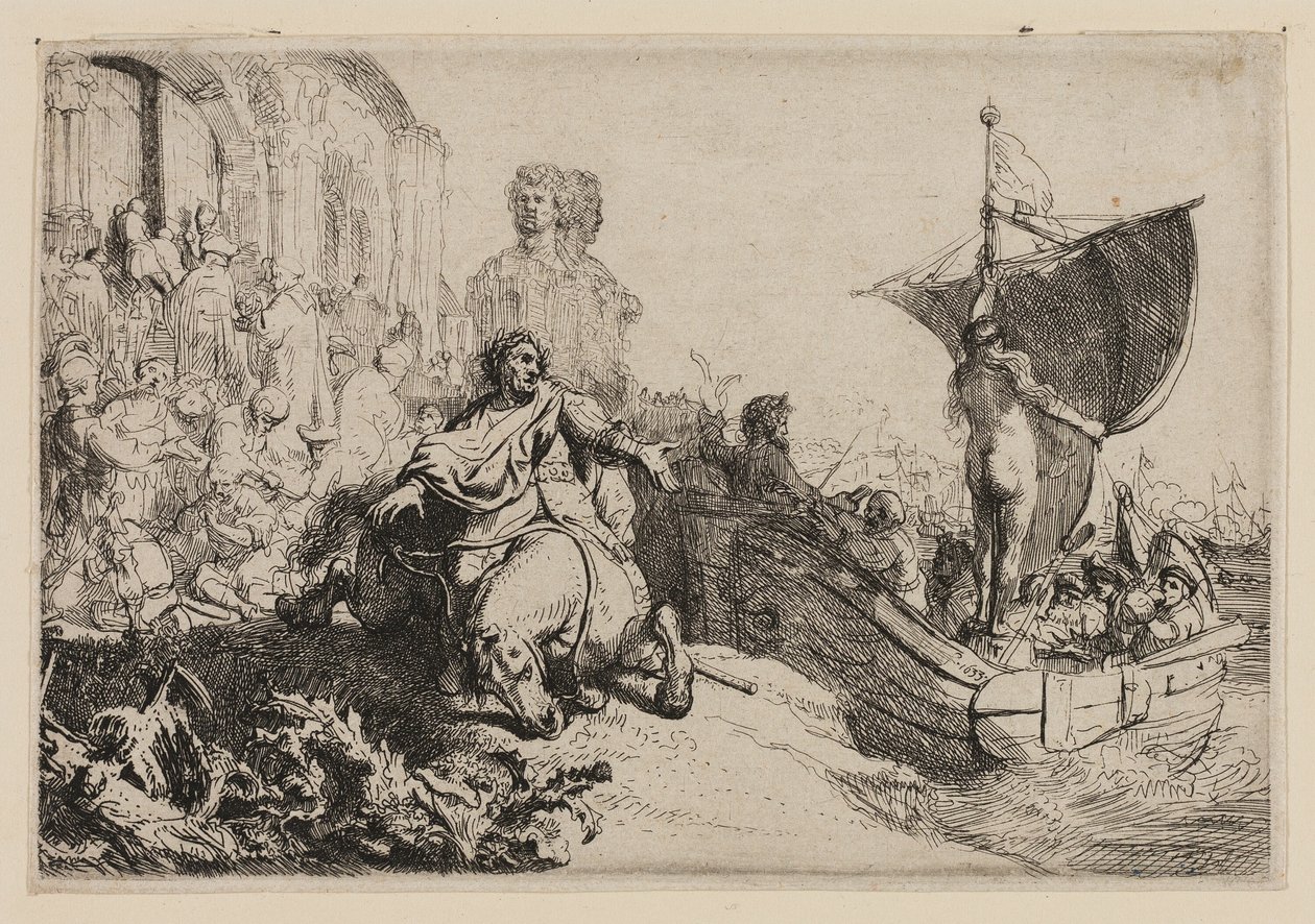 Loď štěstí od Rembrandt van Rijn