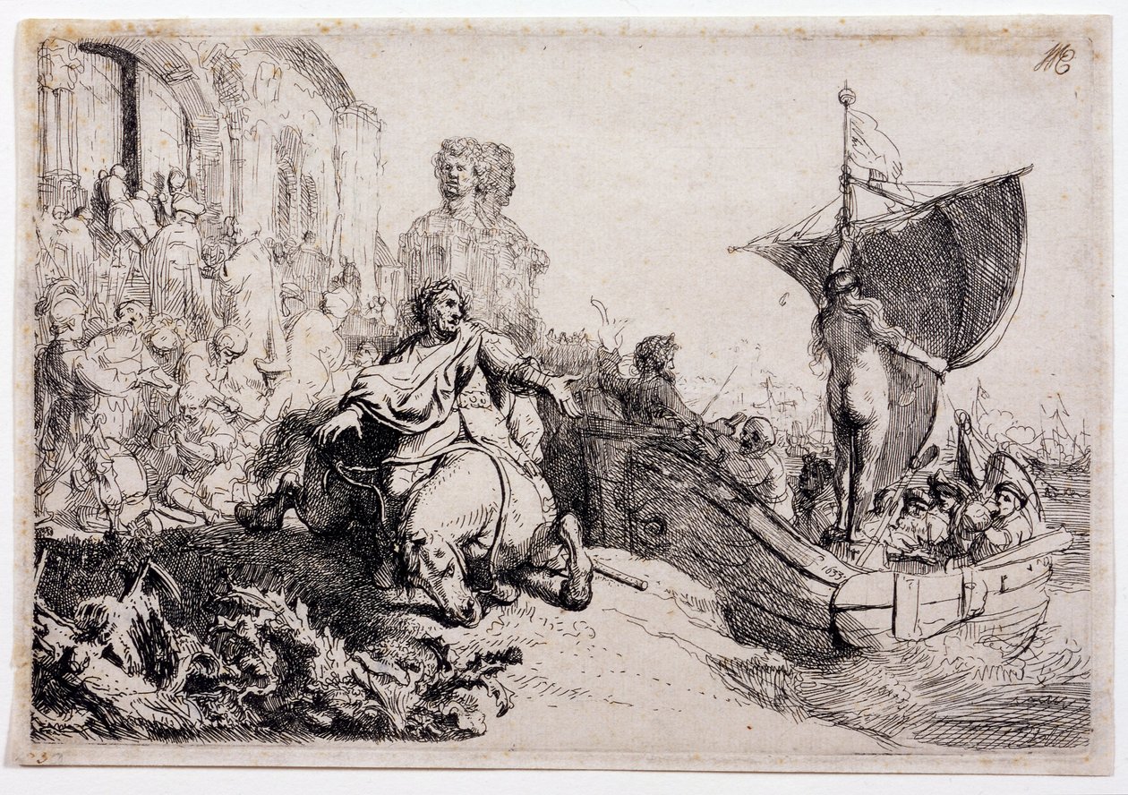 Loď štěstí od Rembrandt van Rijn