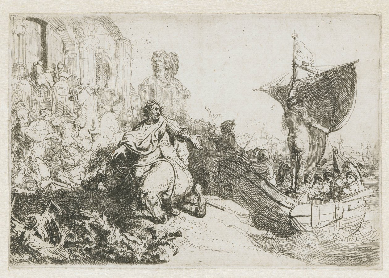 Loď štěstí od Rembrandt van Rijn