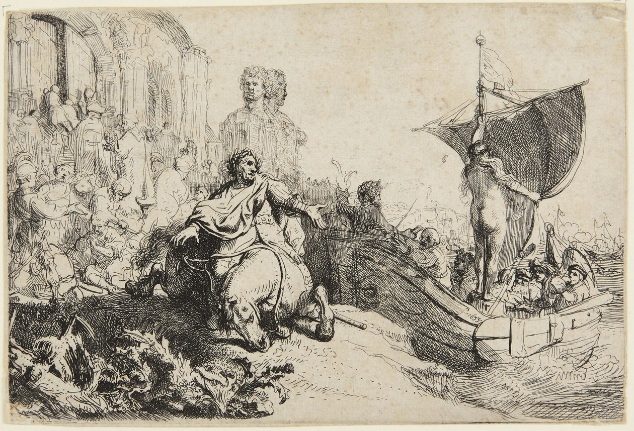 Loď štěstí od Rembrandt van Rijn