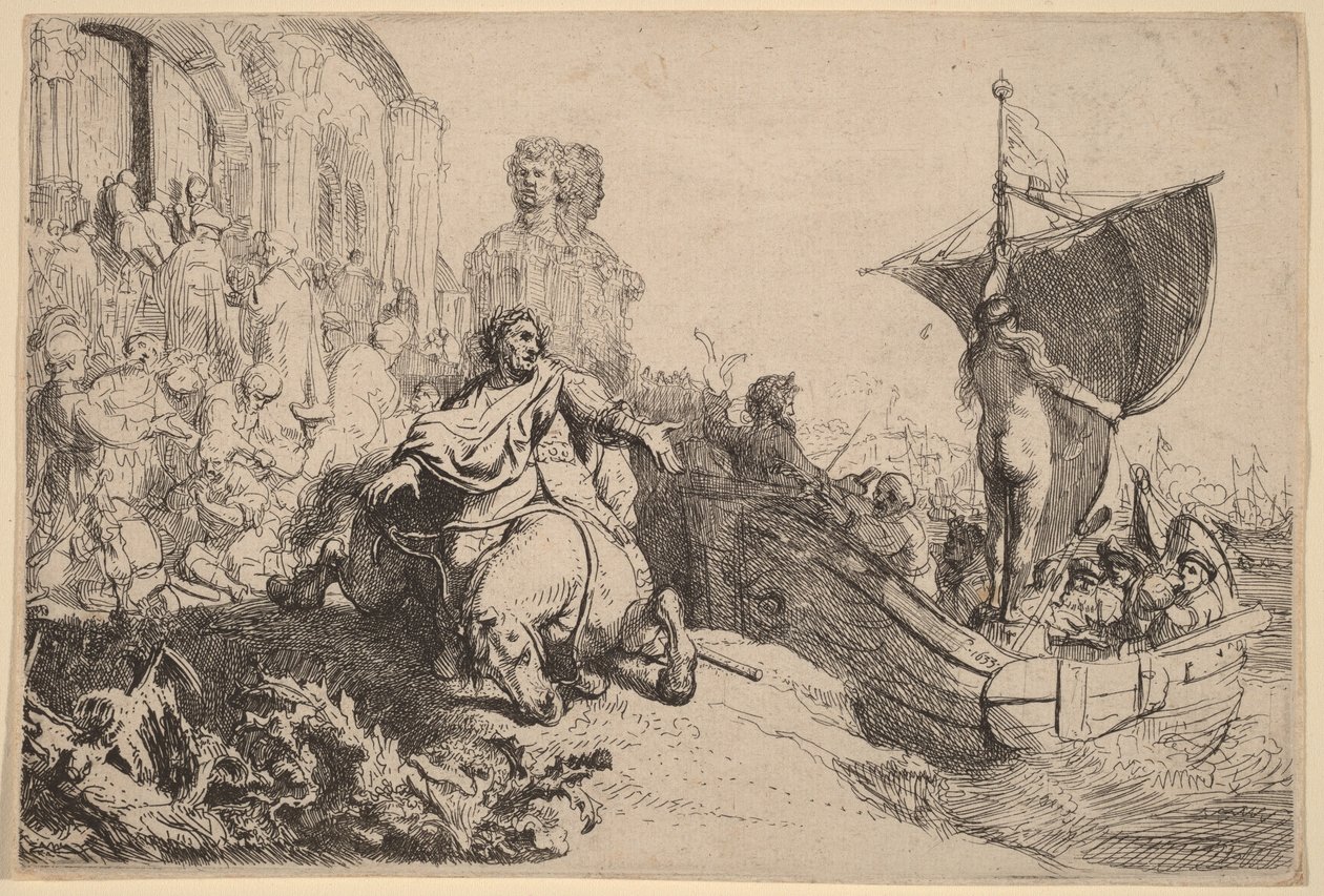 Loď štěstí od Rembrandt van Rijn