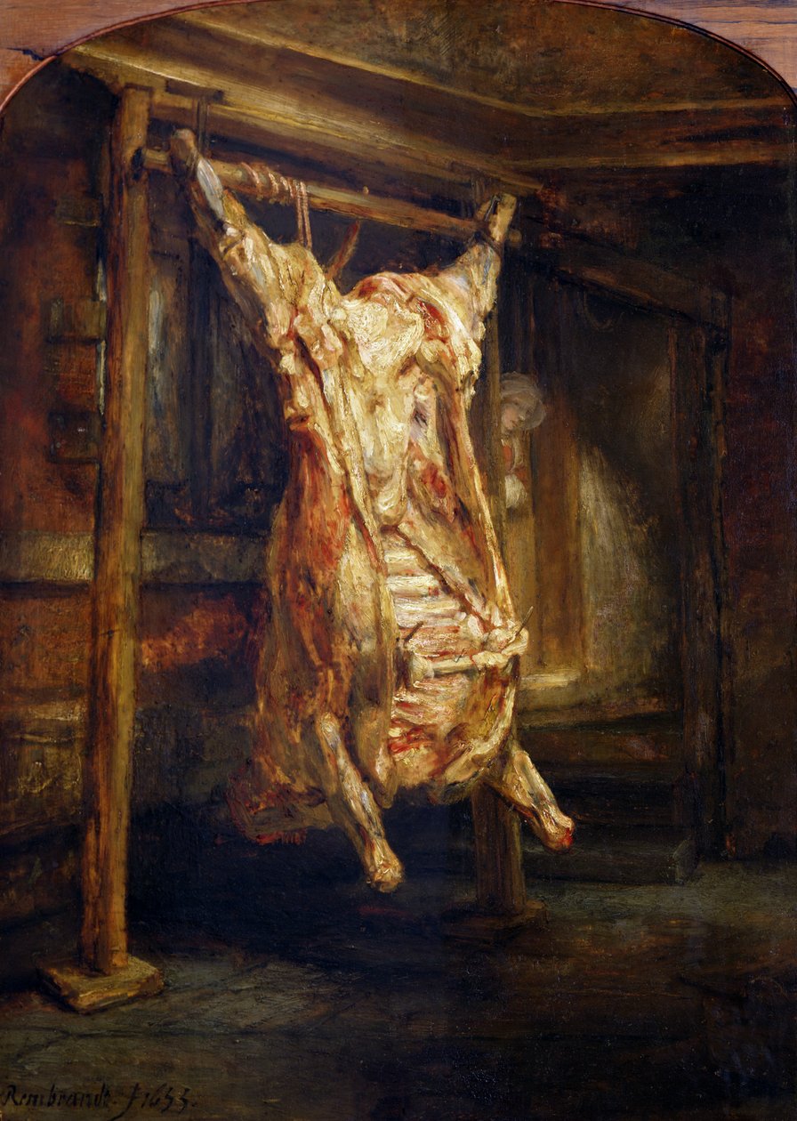 Zabitý vůl, 1655 od Rembrandt van Rijn