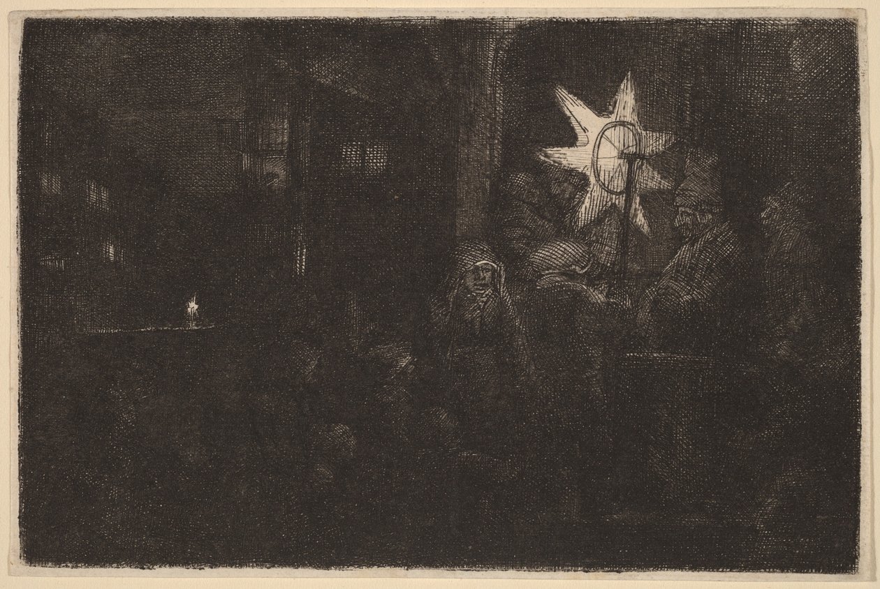 Hvězda králů: noční skladba od Rembrandt van Rijn