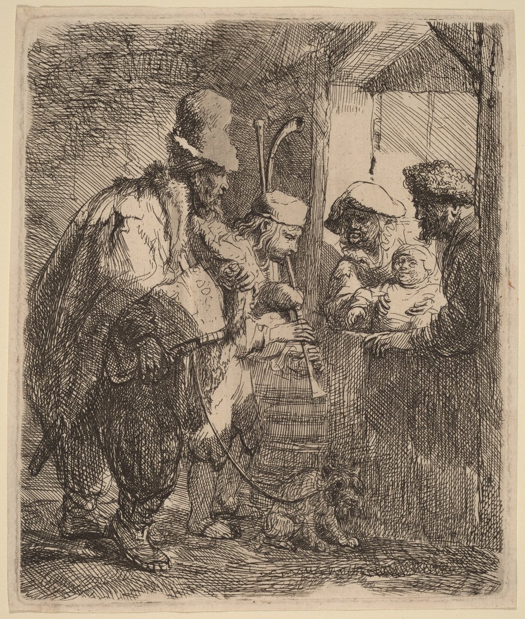 Potulní hudebníci od Rembrandt van Rijn