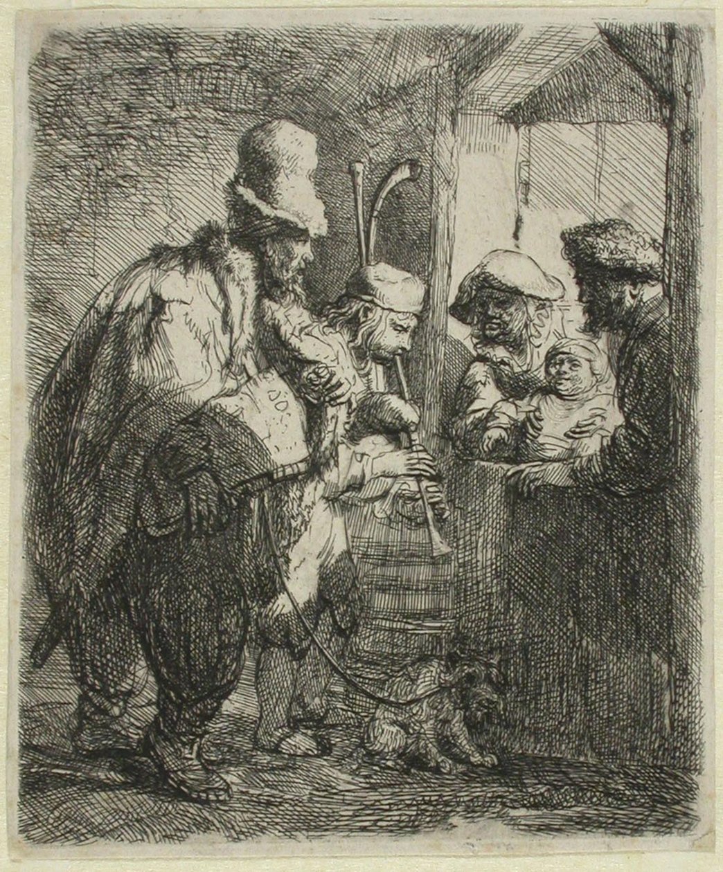 Potulní hudebníci od Rembrandt van Rijn