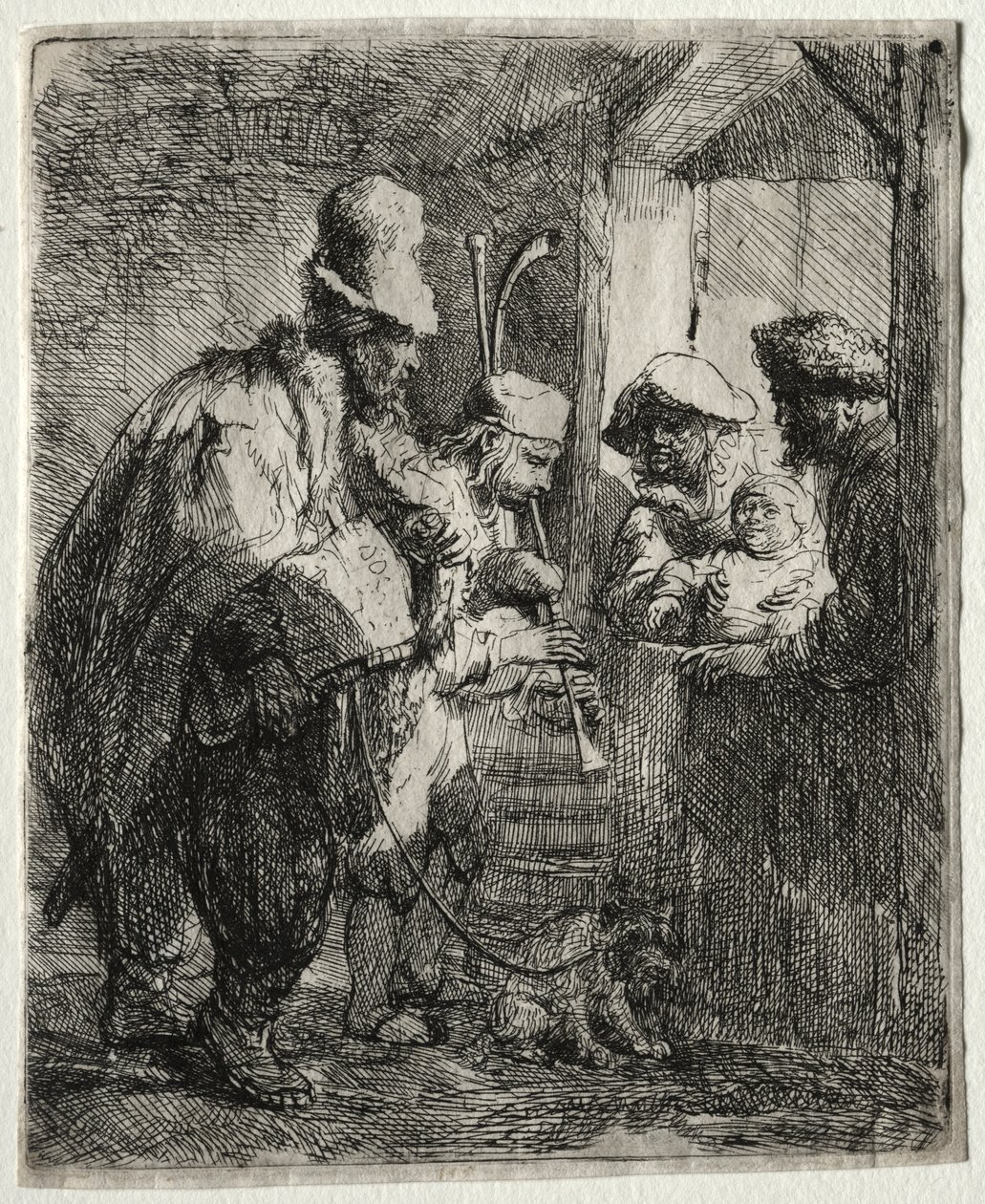 Strolling Musicians, c. 1635. od Rembrandt van Rijn