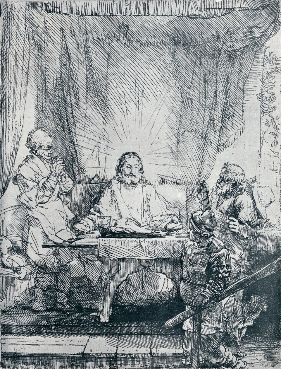 Večeře v Emauzích, 1654, 1903 od Rembrandt van Rijn