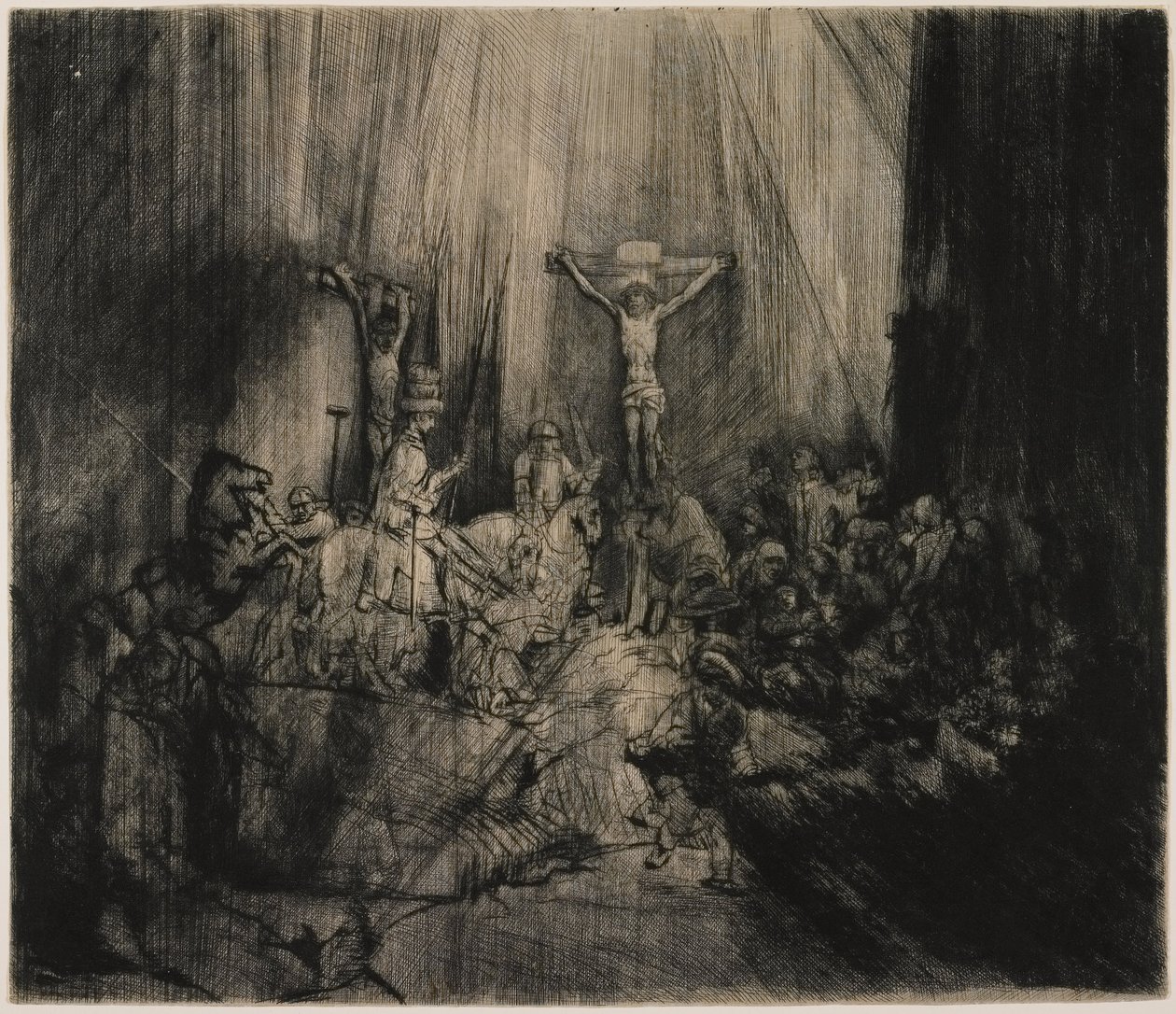 Tři kříže od Rembrandt van Rijn