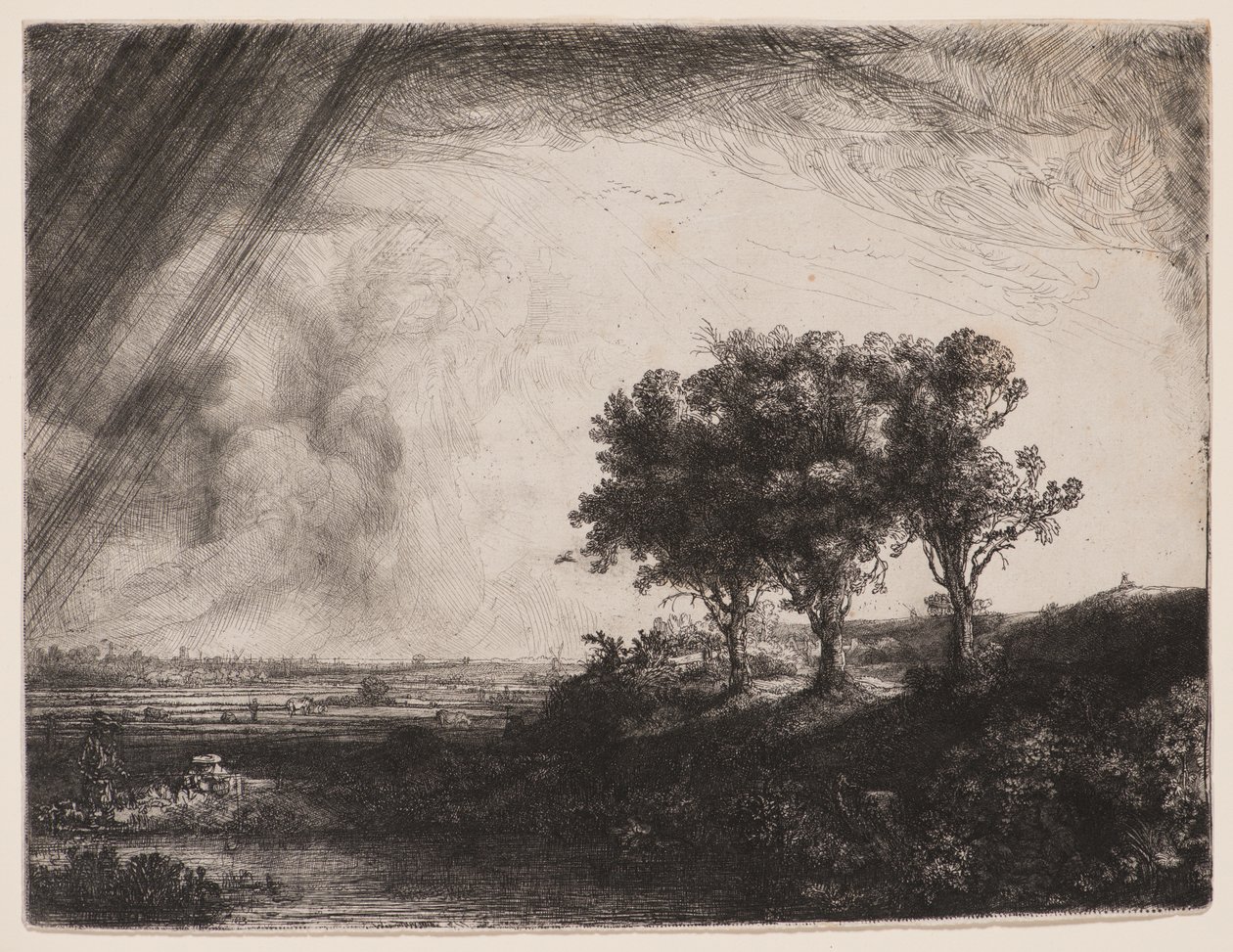 Tři stromy od Rembrandt van Rijn