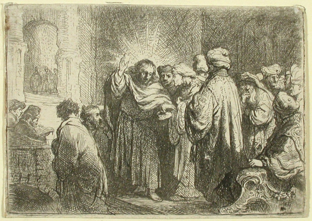 Peníze na dar od Rembrandt van Rijn