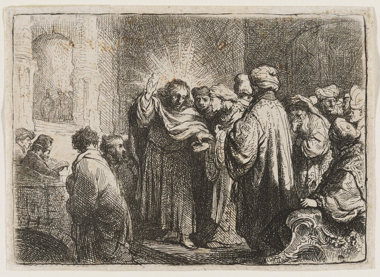 Peníze na dar od Rembrandt van Rijn