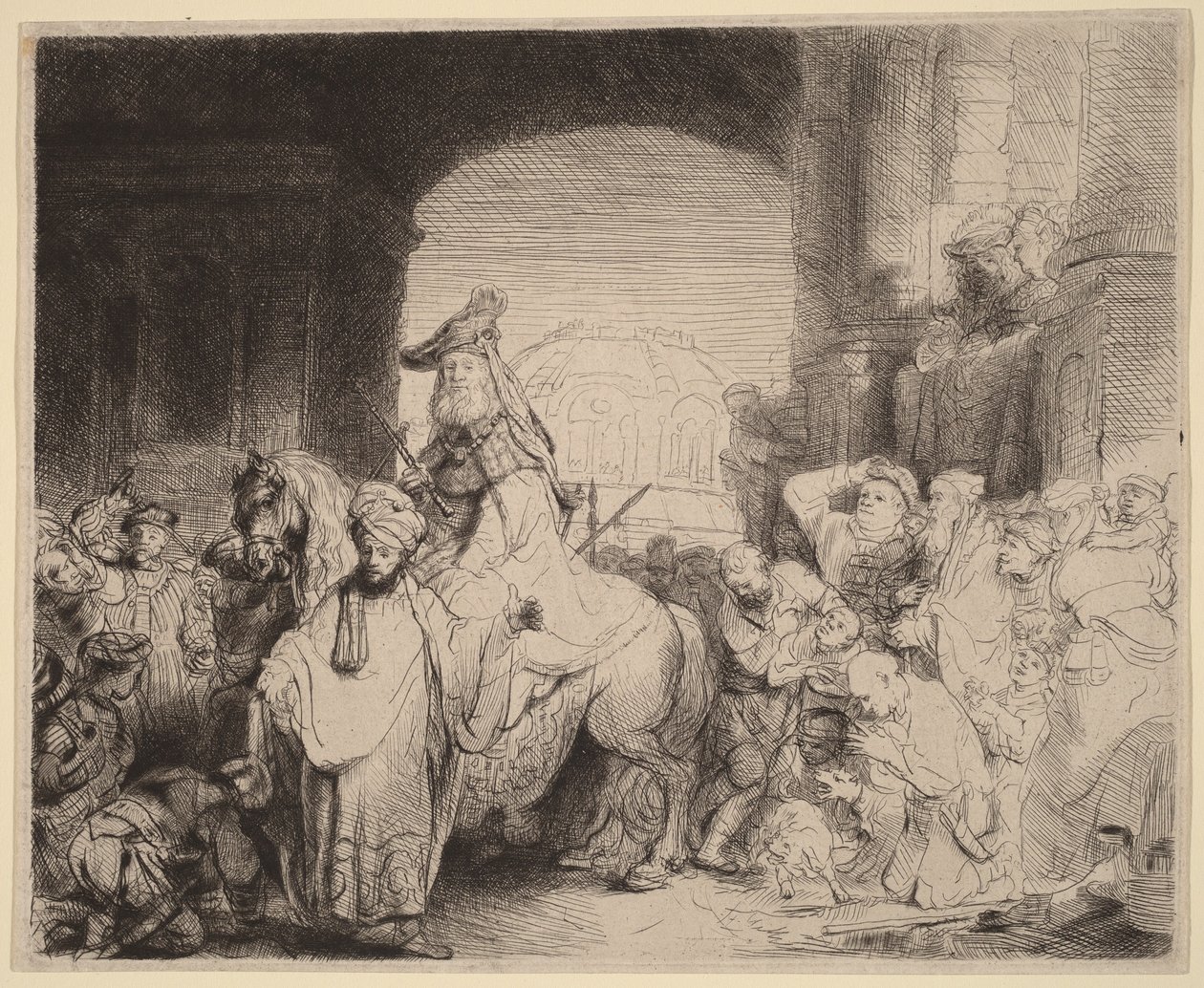 Mordechajův triumf od Rembrandt van Rijn