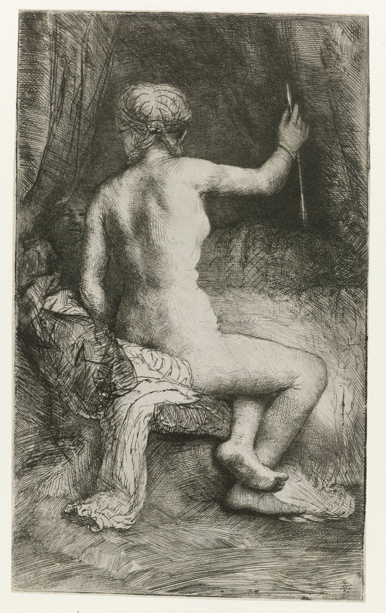 Žena s šípem Žena s šipkou od Rembrandt van Rijn
