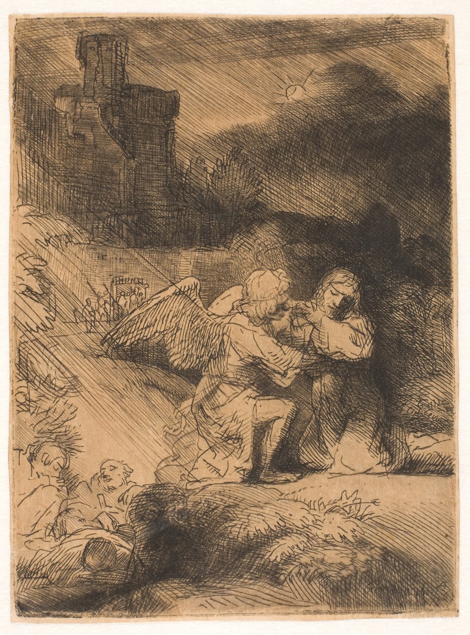 Agónie v zahradě od Rembrandt van Rijn