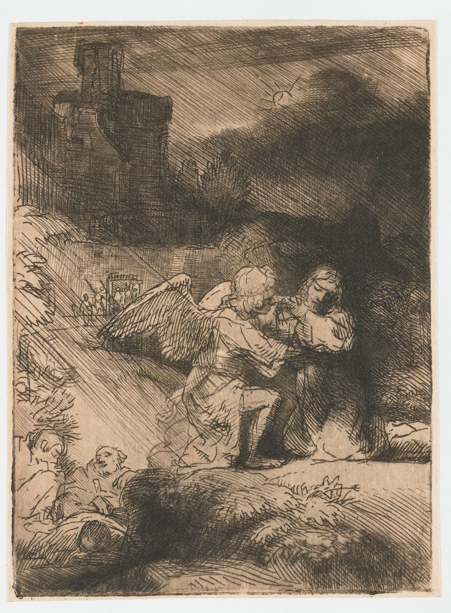 Agónie v zahradě od Rembrandt van Rijn
