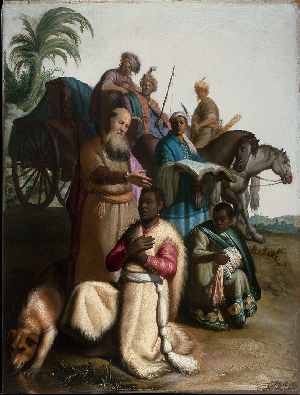 Křest Eunucha od Rembrandt van Rijn