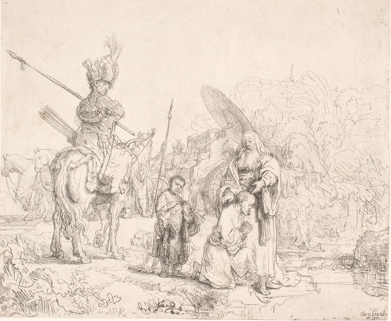 Křest eunucha od Rembrandt van Rijn