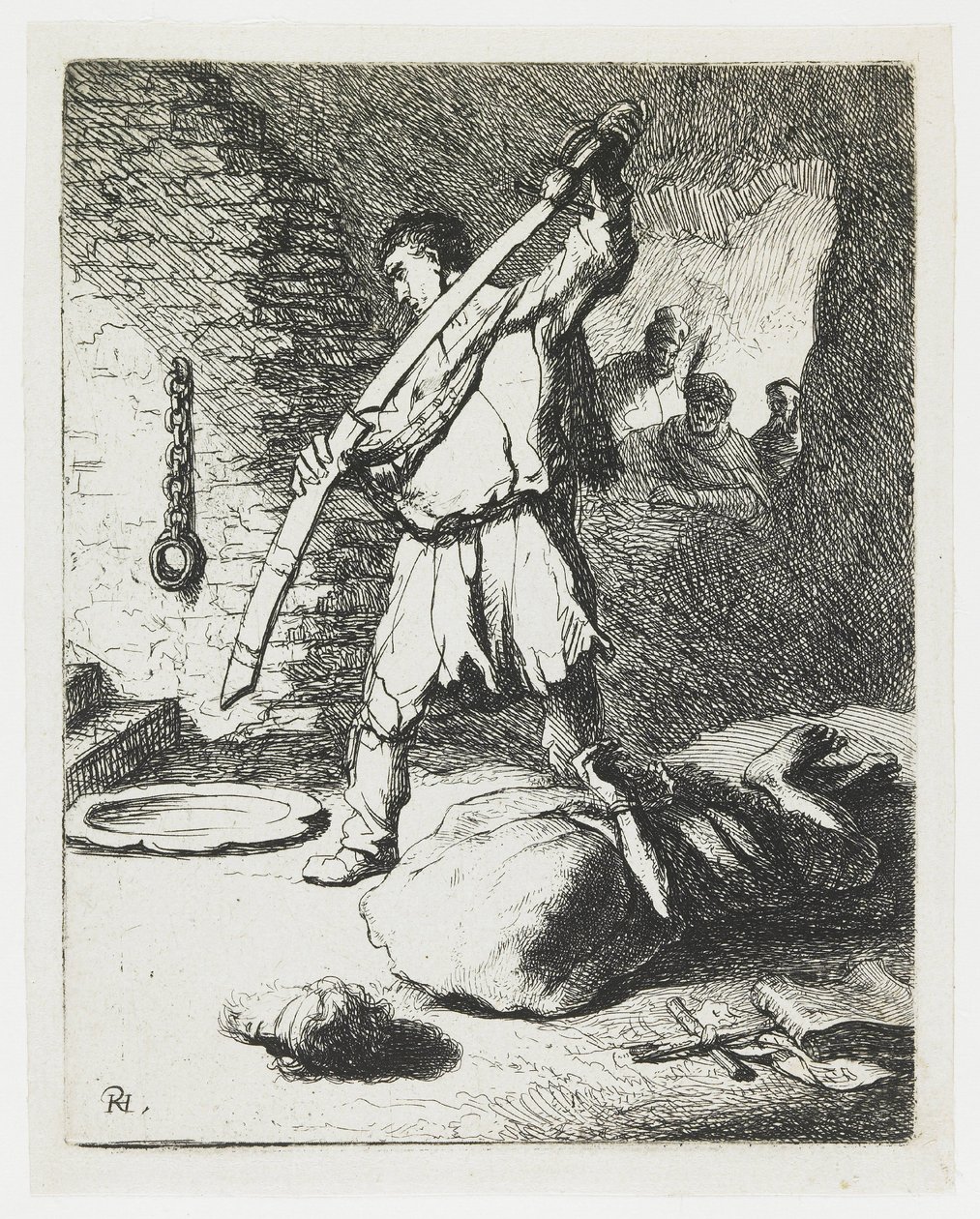 Stětí svatého Jana Křtitele od Rembrandt van Rijn