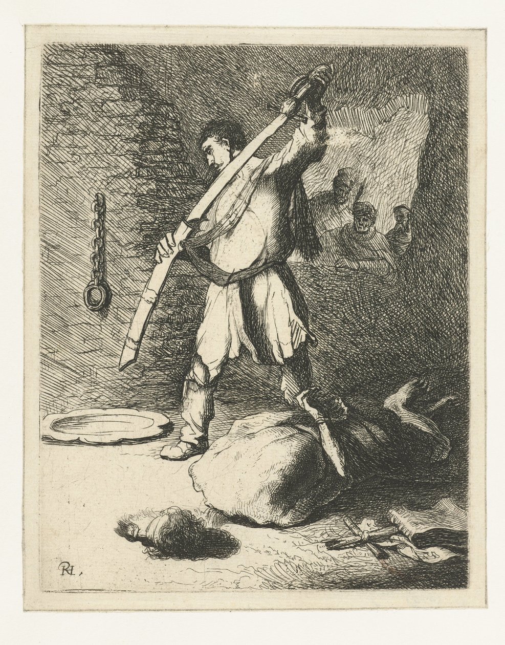 Stětí svatého Jana Křtitele od Rembrandt van Rijn
