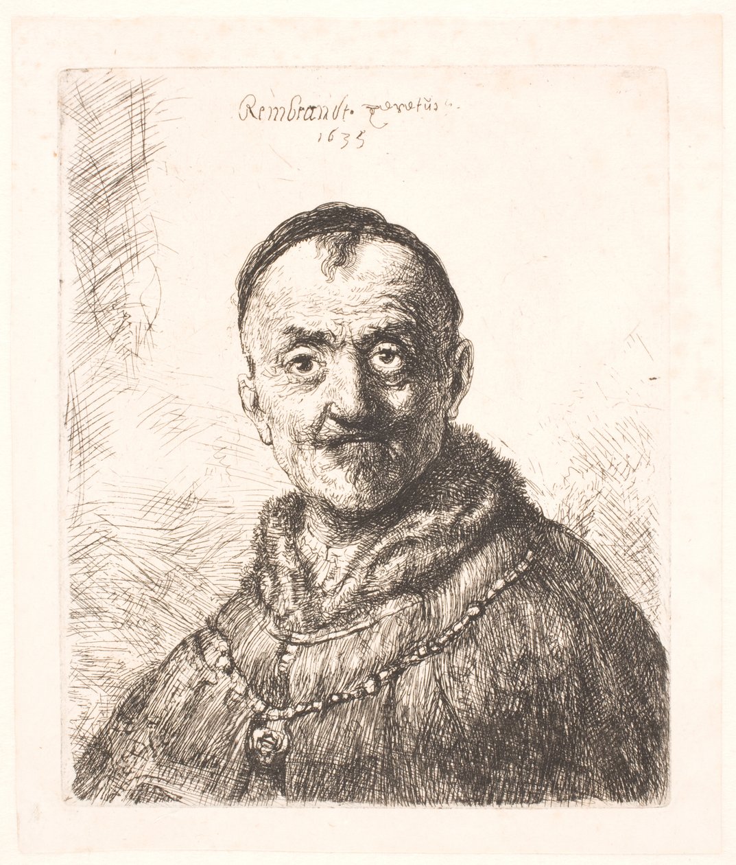 První orientální hlava (Rembrandtův otec?) od Rembrandt van Rijn