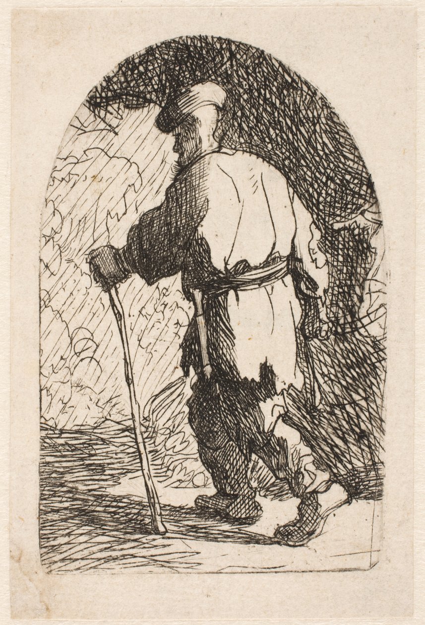 Útěk do Egypta: náčrt od Rembrandt van Rijn
