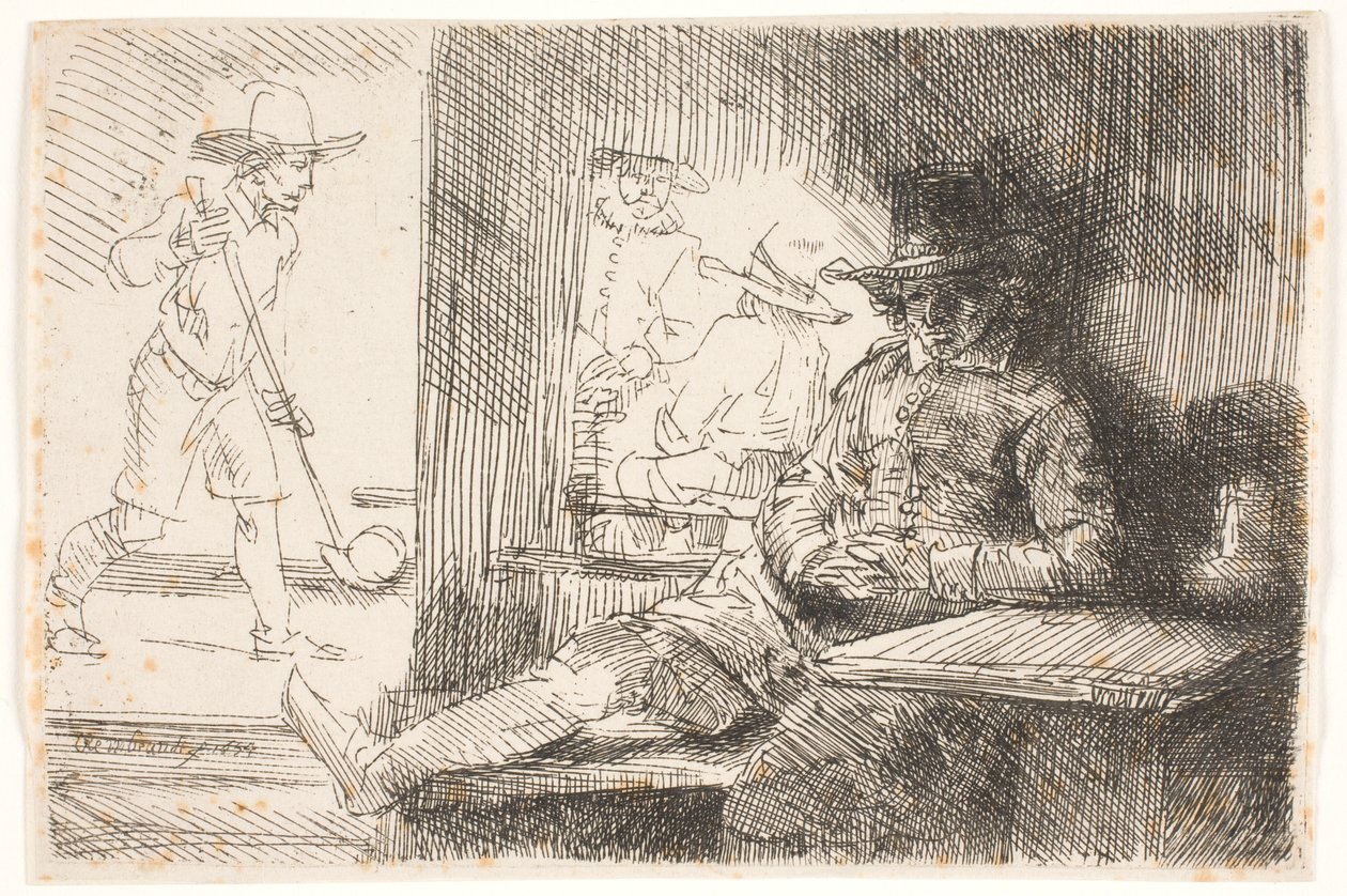 Golfista od Rembrandt van Rijn